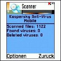 Tela de Kaspersky Anti-Virus Mobile for Nokia