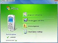 Tela de Windows Mobile Device Center 6.1 (64 Bit)