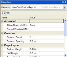 ColdFusion 8 Report Builder