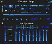 Tela de Blue Neon Amp