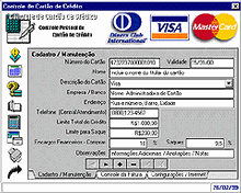 Tela de Controle de Cartão de Crédito v2.0