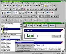 Tela de Visual HTML Editor 2002