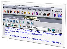 Tela de Adobe Dreamweaver Developer Toolbox