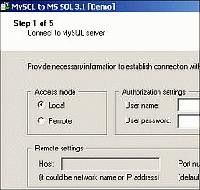Tela de MySQL-to-MSSQL