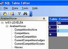 Tela de SQL Table Editor