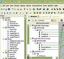 Tela de Stylus Studio 2008 XML Enterprise Suite