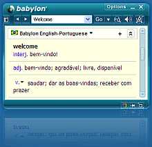 Tela de Babylon Translator 7