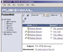 Tela de inFusion Mail Server Lite