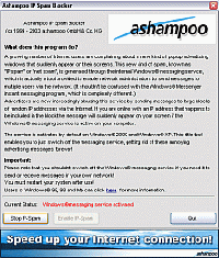 Tela de Ashampoo IP Spam Blocker 1.00 