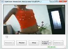 Tela de EatCam Webcam Recorder for MSN