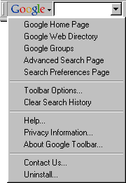 Tela de Google Toolbar 1.1.48-deleon