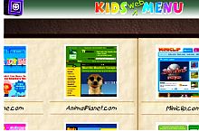 Tela de Kids Web Menu