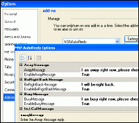 Tela de MSN Live Messenger AutoReply Robot