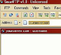 Tela de SmartFTP Client 2.0.997