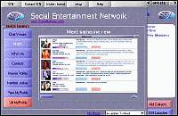 Tela de Social Entertainment Network