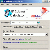 Tela de IP Subnet Calculator