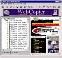 Tela de WebCopier 3.0