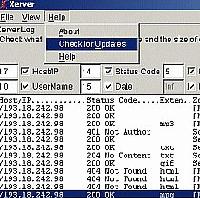 Tela de Xerver Free Web Server