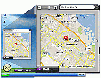 Tela de Yahoo! Maps WidGet