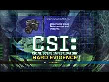 Tela de CSI : Crime Scene Investigation : Hard Evidence