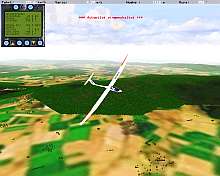 Tela de SegelFlug Simulator (Soaring Flight Simulator)