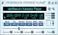 Tela de vanBasco's Karaoke Player