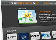 Tela de Adobe Media Player (AMP)