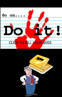 Tela de Kill your Boss Desktop toy