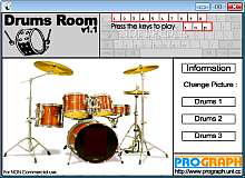 Tela de Drums Room