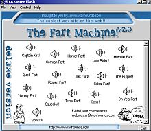 Tela de Fart Machine Desktop toy