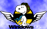 Snoopy - Tela de inicialização do Windows95/98