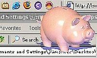 Tela de Pigbank desktop toys