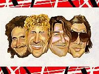Tela de Van Halen Cartoon Wallpaper