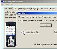 Tela de Blackberry Video Converter