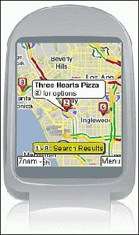 Tela de Google Maps for Mobile 1.2