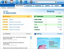 Tela de FinanceDesktop 
