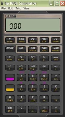 Tela de HP 10BII Business and Financial Calculator