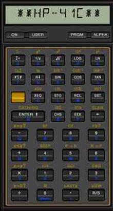 Tela de HP 41 Alphanumeric Programming Scientific Calculator