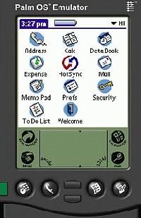 Tela de Palm Emulator