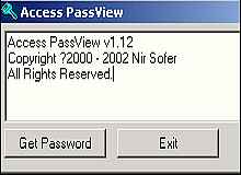 Tela de Access PassView