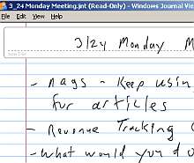 Tela de Microsoft Windows Journal Viewer 1.5