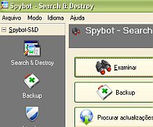 Tela de Spybot - Search & Destroy 1.6.2