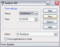 Tela de Switch Off 2.2