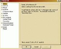 Tela de Tweakui Powertoys for Windows XP