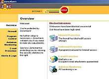 Tela de ZoneAlarm Firewall (Windows 2000)