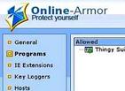 Tela de Online Armor