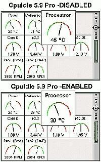 Tela de CpuIdle Extreme 7.0.4.14