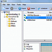 Tela de Orbit Downloader