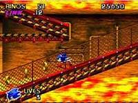 Tela de Sonic : The Hedgehog Time Attacked 