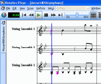 Tela de Notation Player